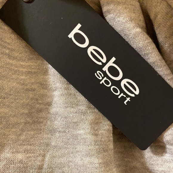 NWT Bebe Sport heather grey rhinestone pullover, Sz. 1X - Picture 5 of 5